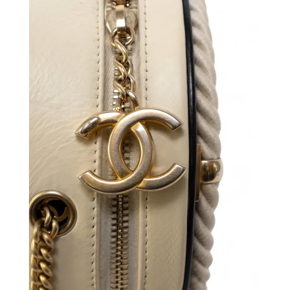 Chanel Vintage Pre-owned Fabric chanel-bags Beige Dames
