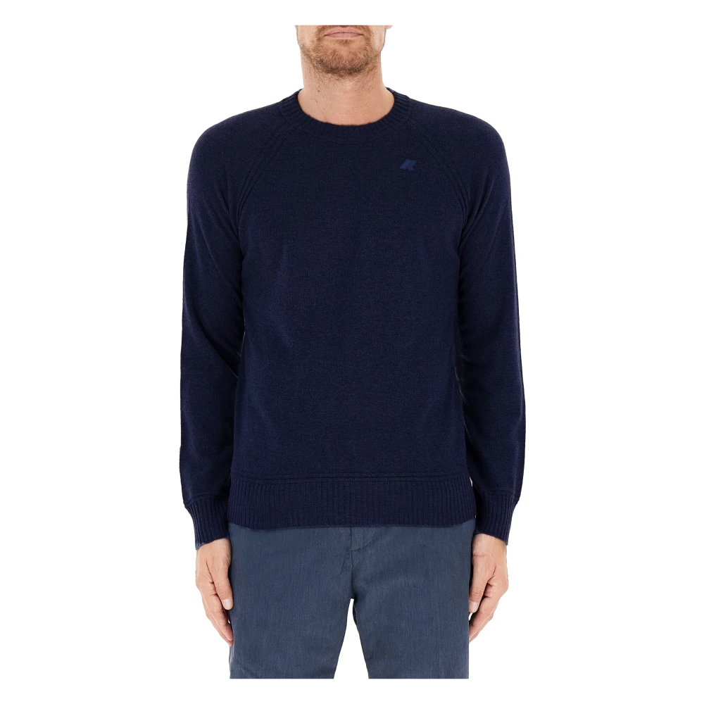 K-Way Uomo Blu Maglie, M, New,