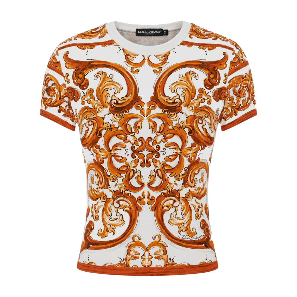 Dolce & Gabbana Vrouw Multicolor Tops Dames, Veelkleurig, Xs, T-Shirt