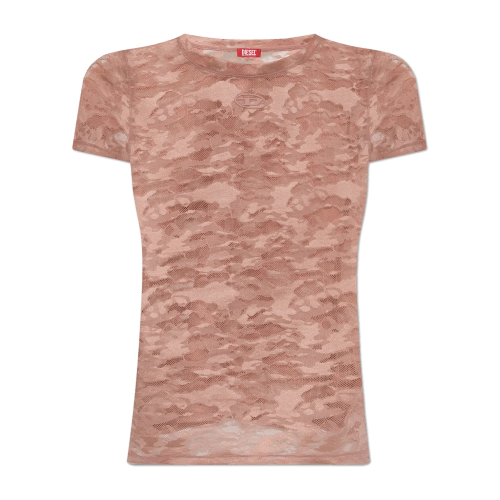 Diesel Donna Rosa Top, Xl, New,