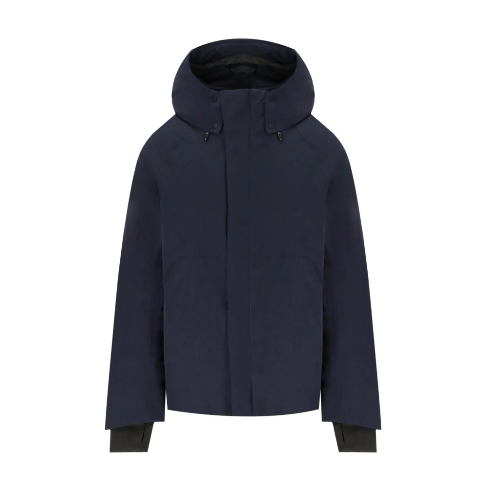 Krakatau Navy Blue Hooded Jacket met slimme zakken Blue Heren