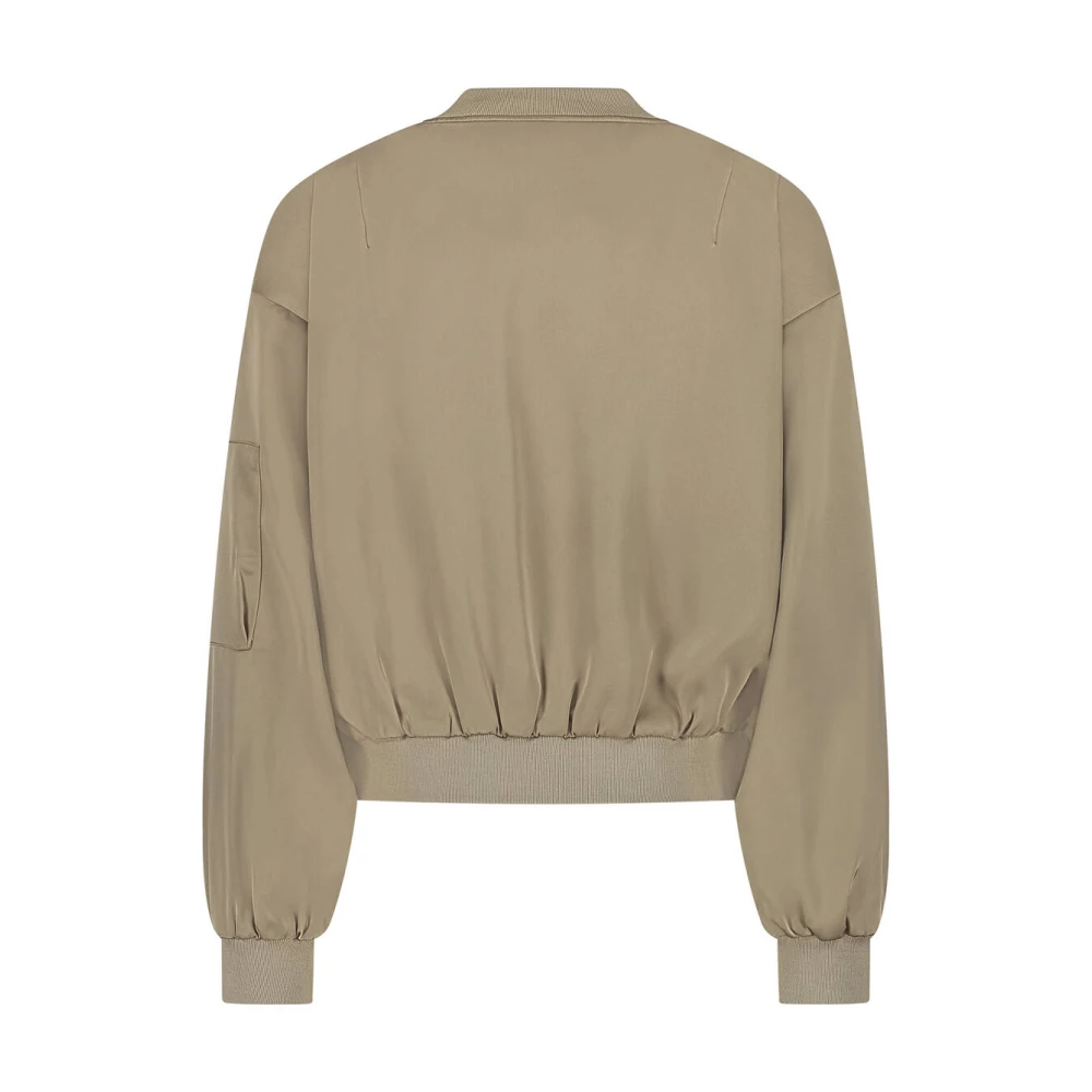 Nukus Stijlvolle Noell Bomberjas voor vrouwen Beige Dames