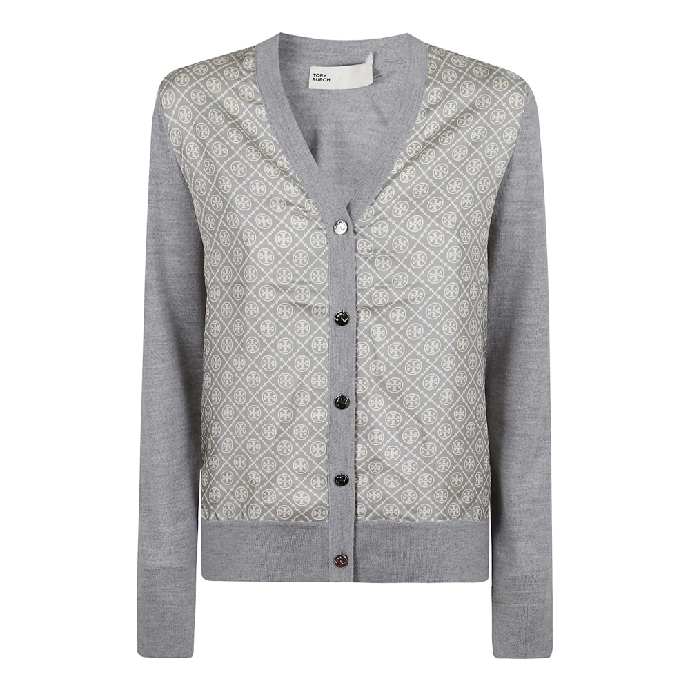 TORY BURCH Grijze Sweater Aw24 Regular Fit Gray Dames