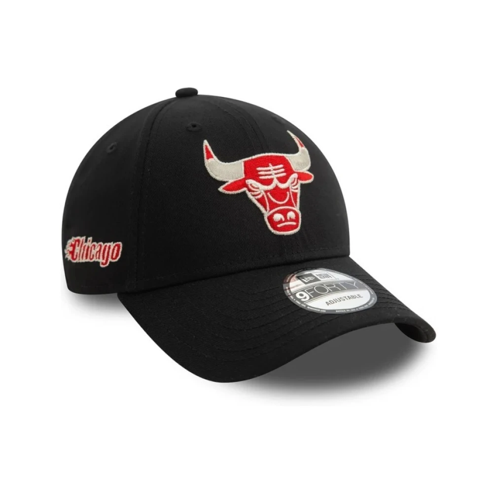 new era Zwarte Bulls NBA Metallic Pet Black Heren