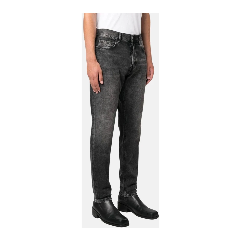 Haikure Slim Old Black Jeans Black Heren