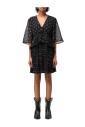 robe-mini-plissee-noire-avec-col-en-v