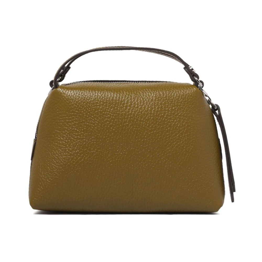 Gianni Chiarini Groene Leren Korrelige Textuur Tas Green Dames