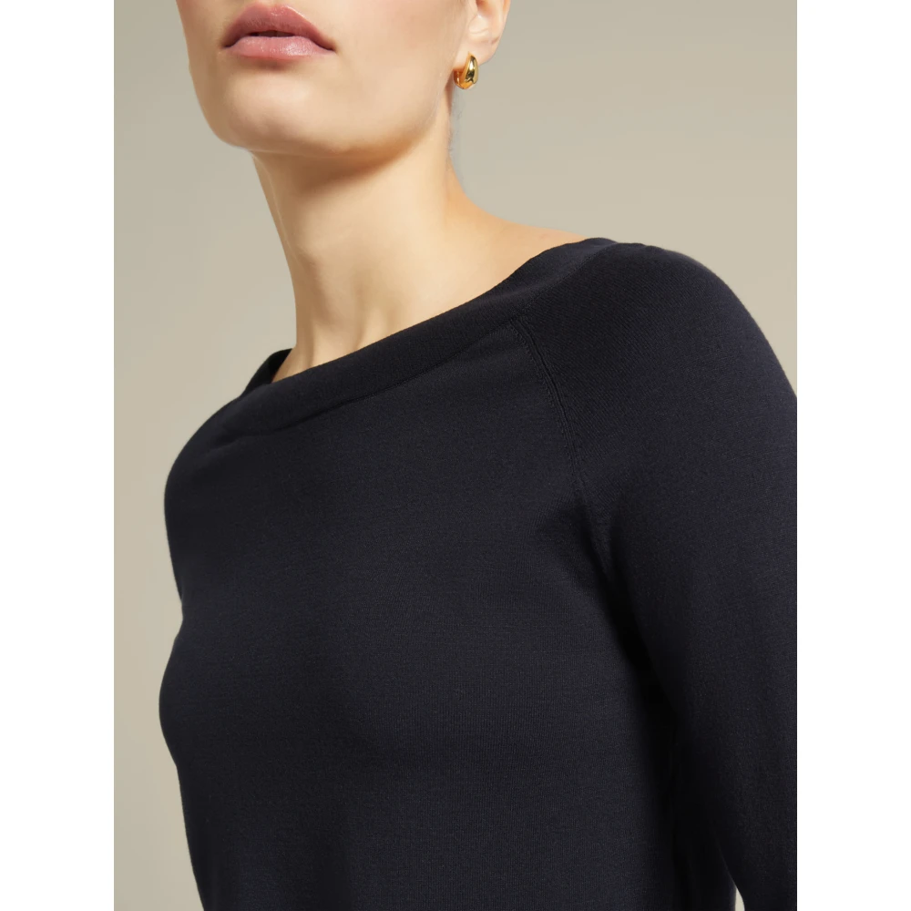 Elena Mirò Viscose Pullover Blue Dames