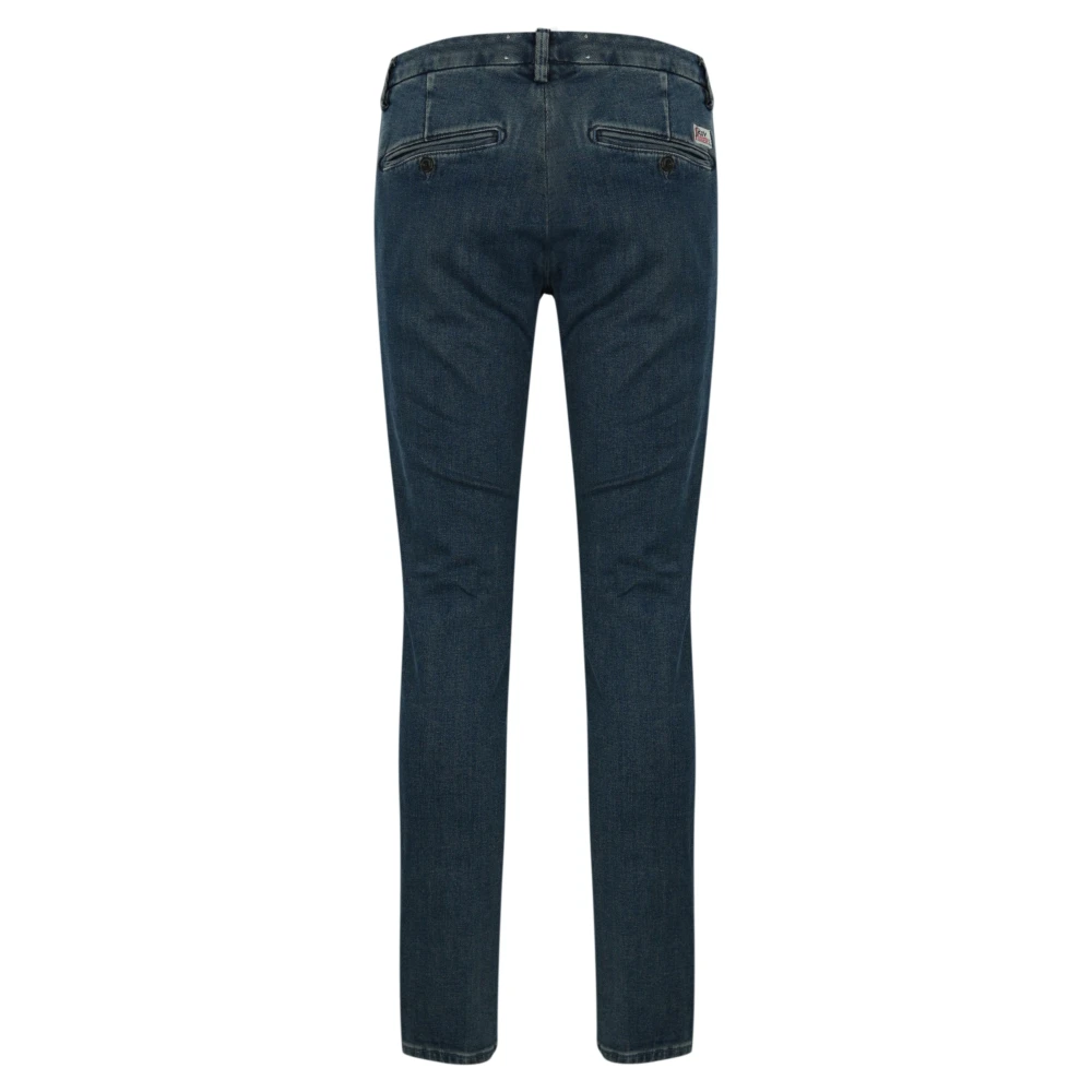 Roy Roger's Slim Fit Blauwe Denim Broek Blue Heren