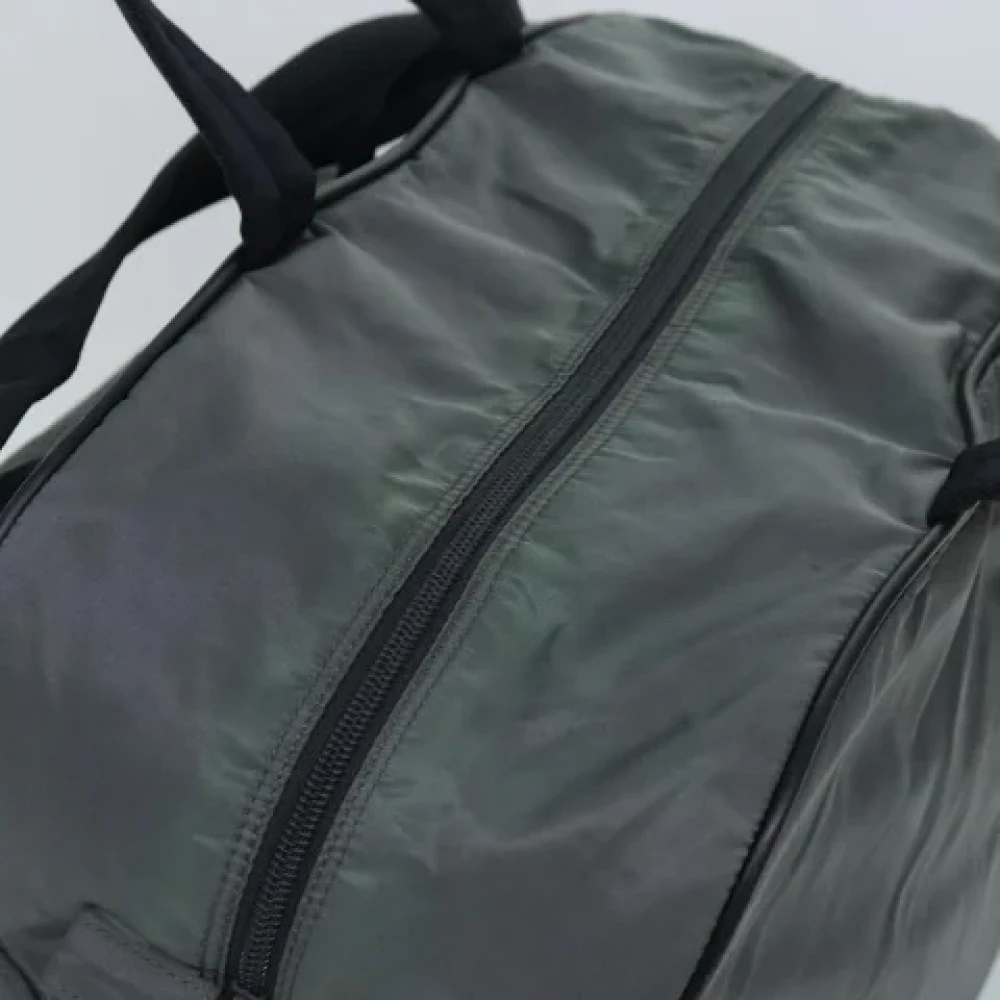 Prada Vintage Pre-owned Fabric travel-bags Gray Dames