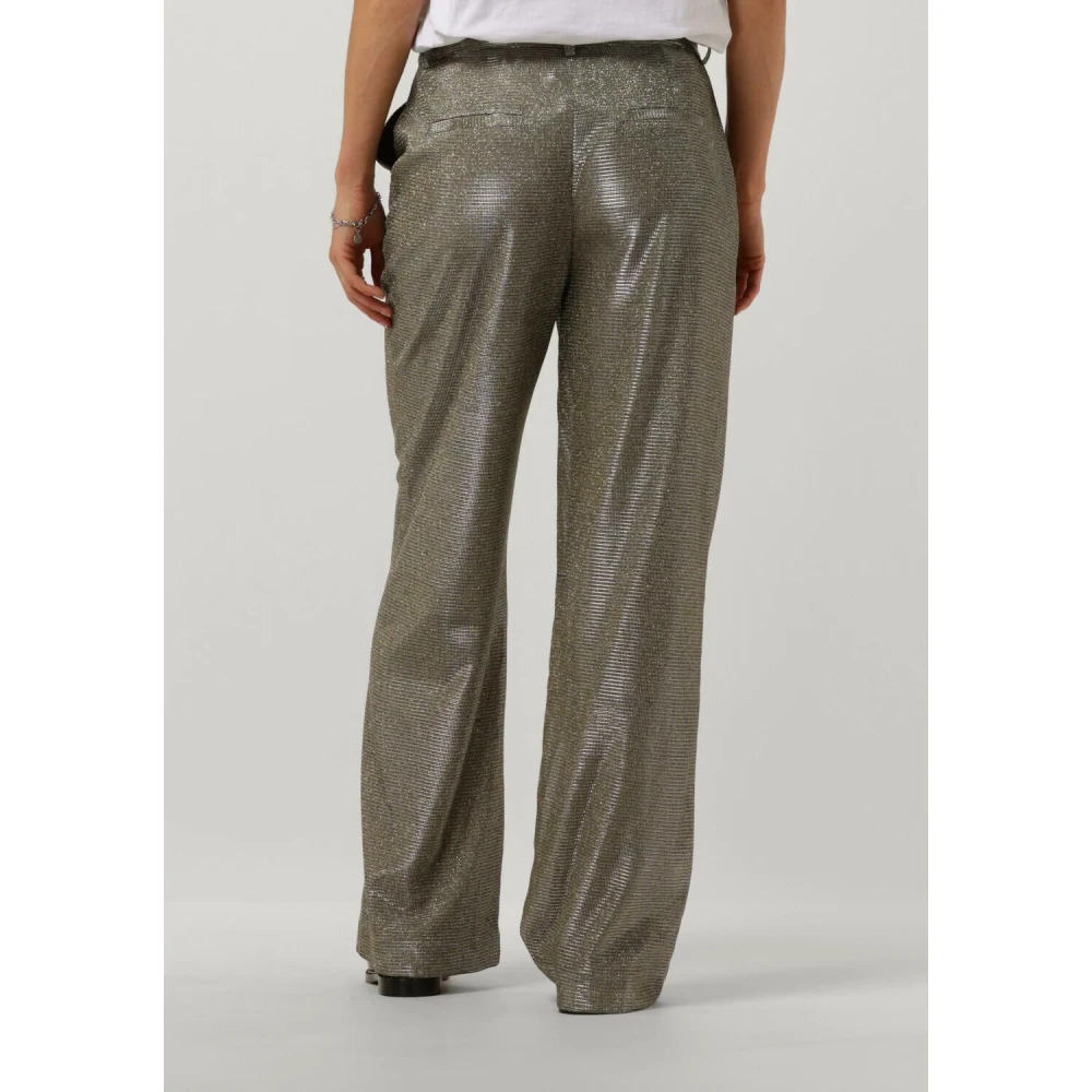 Y.A.S Wijde Gouden Broek Gray Dames