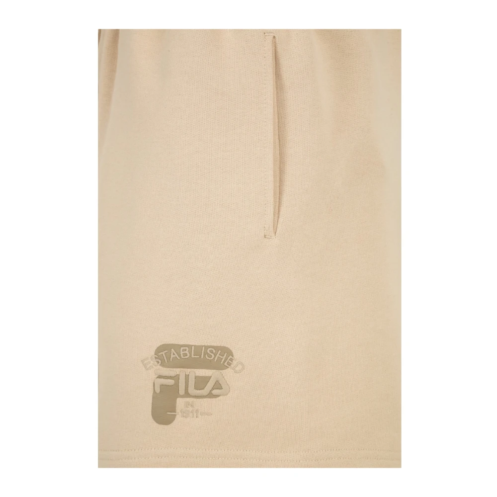 Fila Dames Shorts Balve Faw0446 Katoen Beige Dames