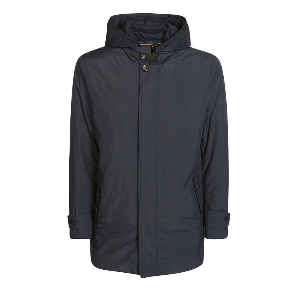 Moorer Slät Medium Parka Blue, Herr