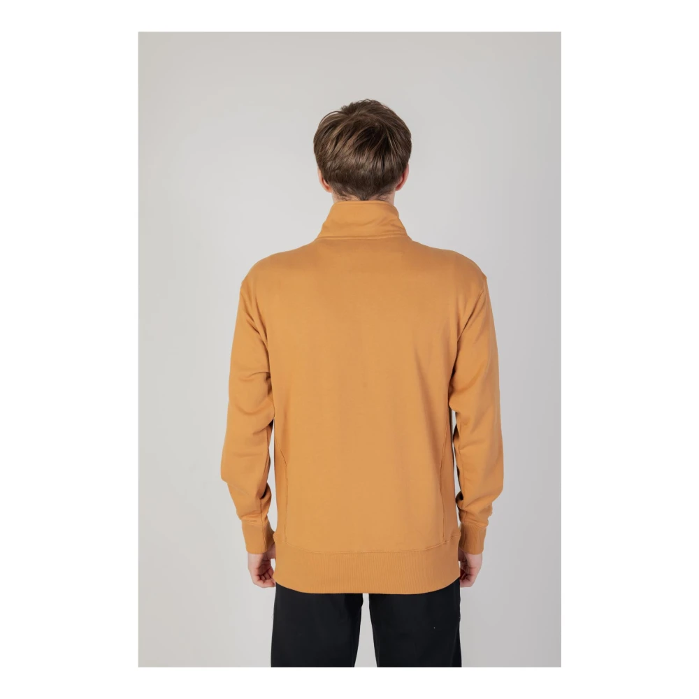 New Balance Bruine Sweatshirt met Rits Brown Heren
