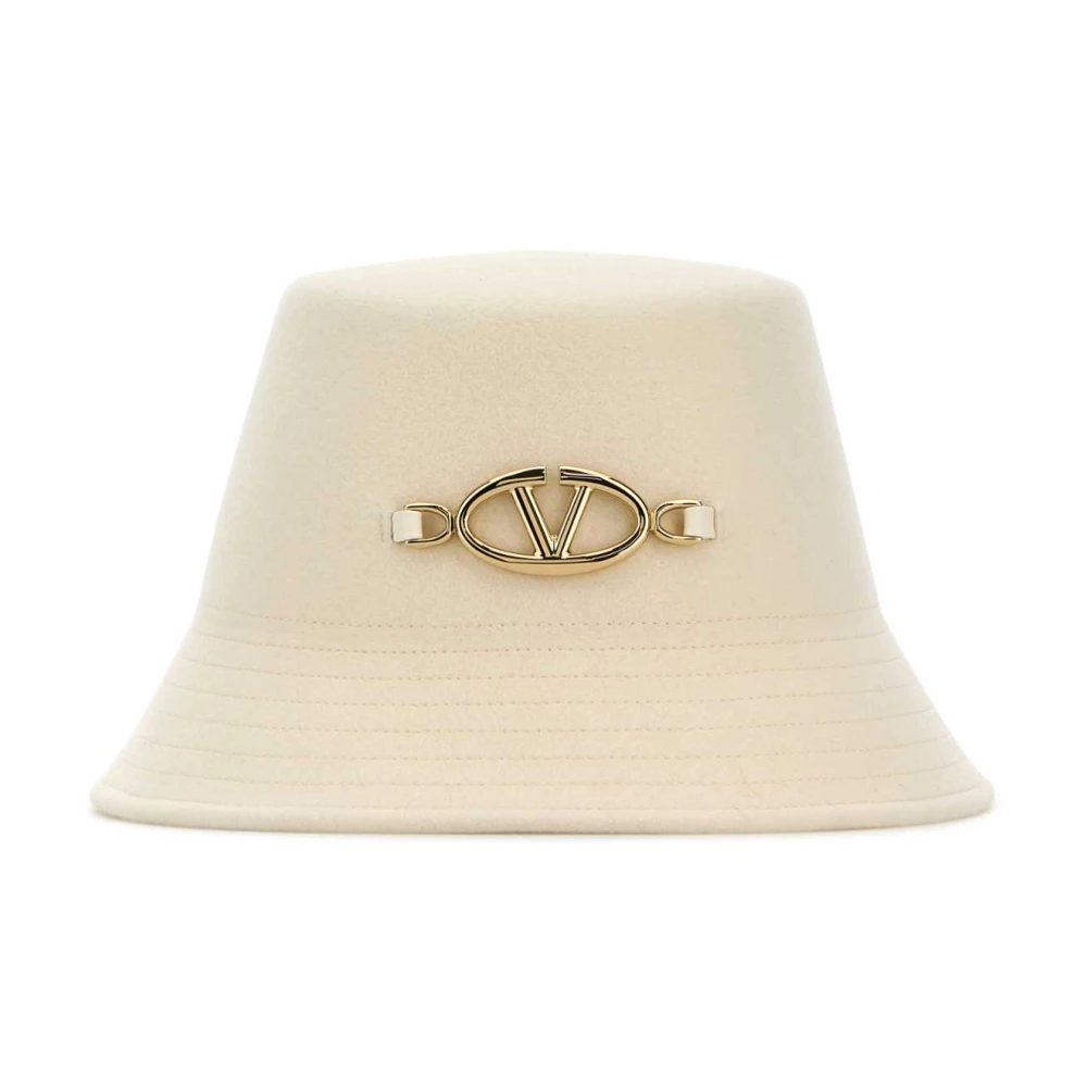 Valentino Garavani Women's White Accessories, 57 Cm, Felt Bucket Hat