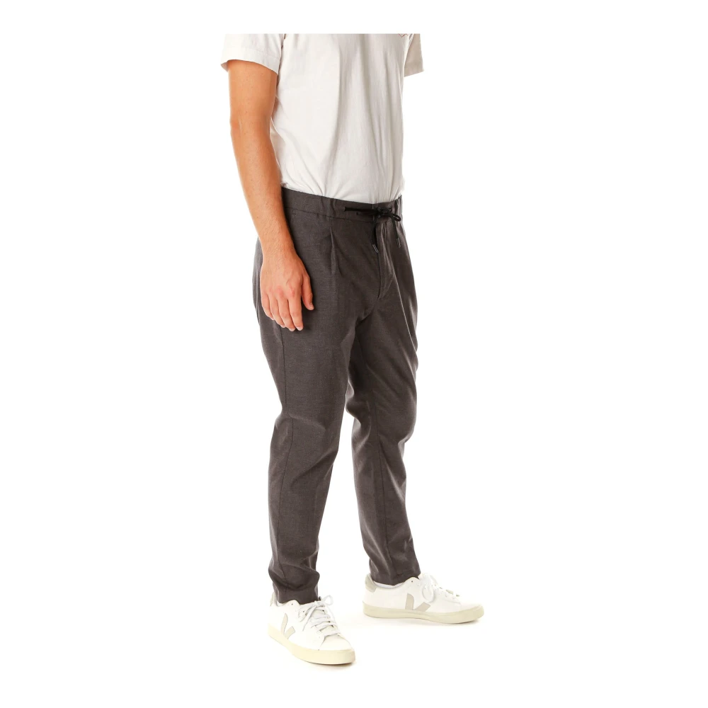 closed Italiaanse Tapered Broek Gray Heren