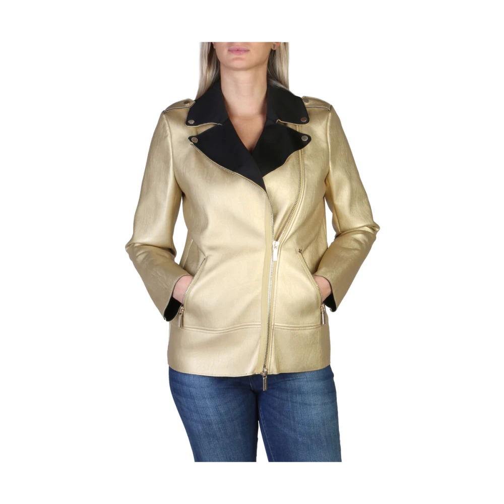 Armani Exchange Women's Yellow Jackets, Female,, Jackets Small