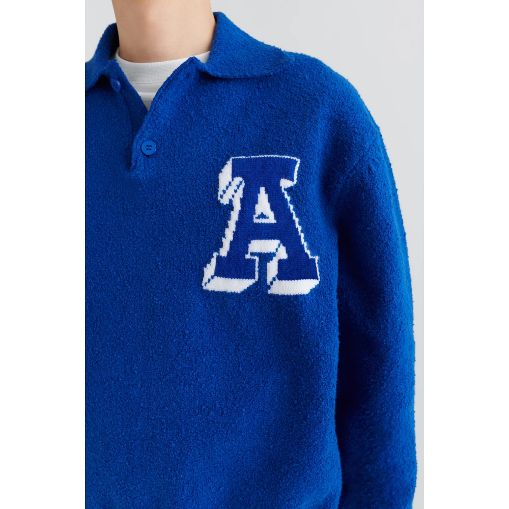 Axel Arigato Team Polo Sweater Blue Heren