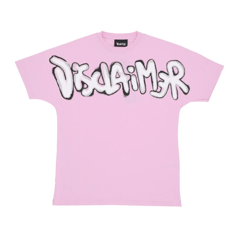 Disclaimer Rosa Logo Crop Tee Kortärmad