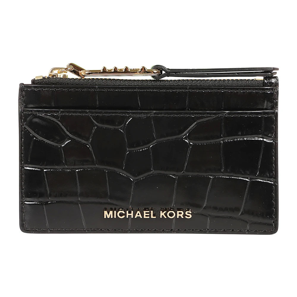 Michael Kors Portemonnee Krokodillenprint Zwart Black Dames