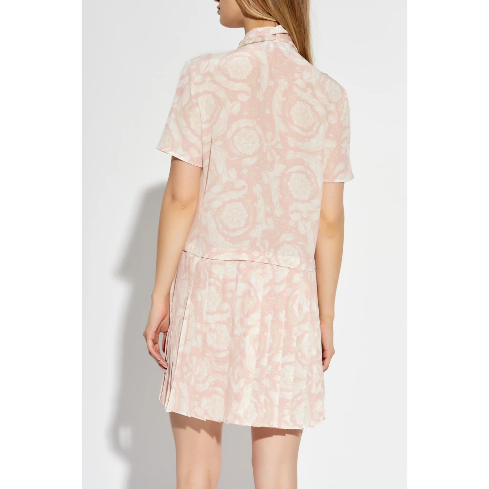 Versace Zijden jurk Multicolor Dames