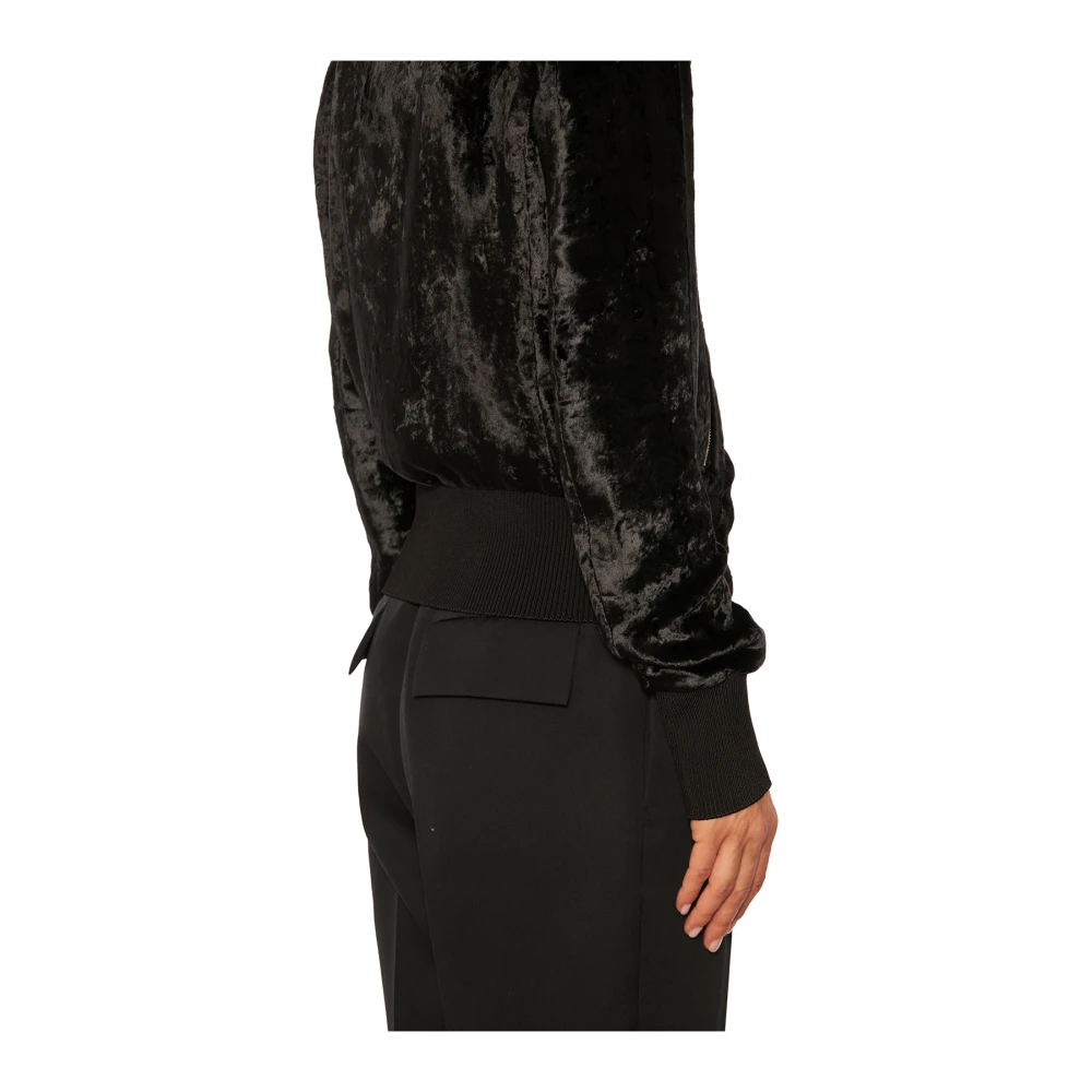 Sapio Velvet Bomberjack Black Dames