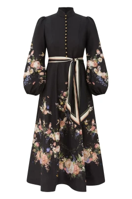Valiant Button Midi Dress