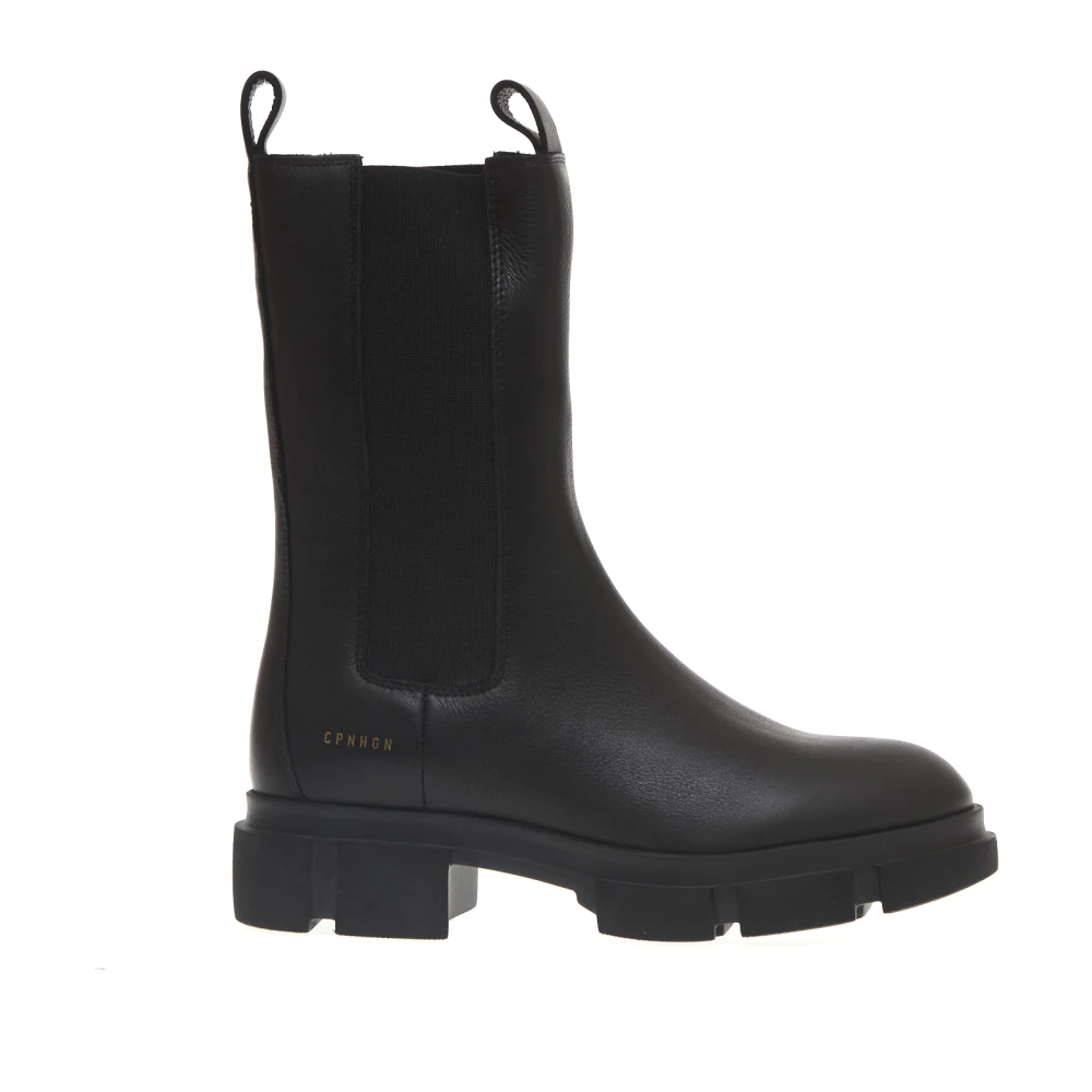 Copenhagen Shoes Svarta Läder Chelsea Boots Black, Dam