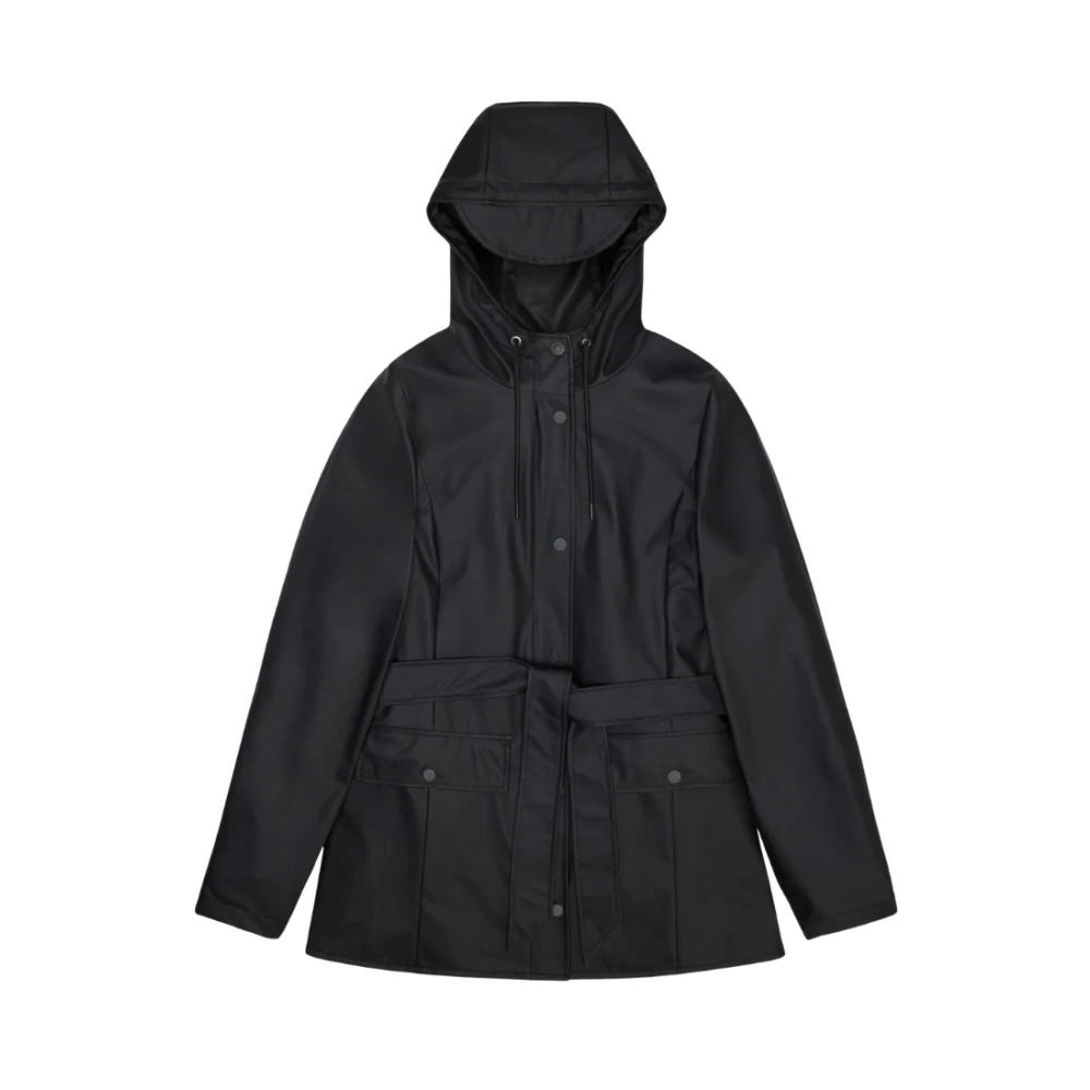 Rains Women's Black Curve Jacket - Rain Jackets - S - Jackets