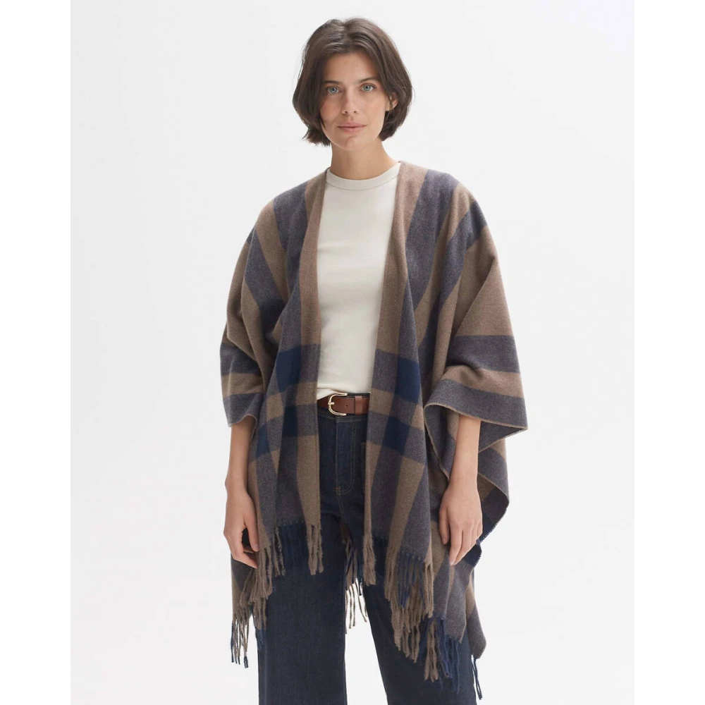 Opus Elegante Shawl met Atano Cape Brown Dames