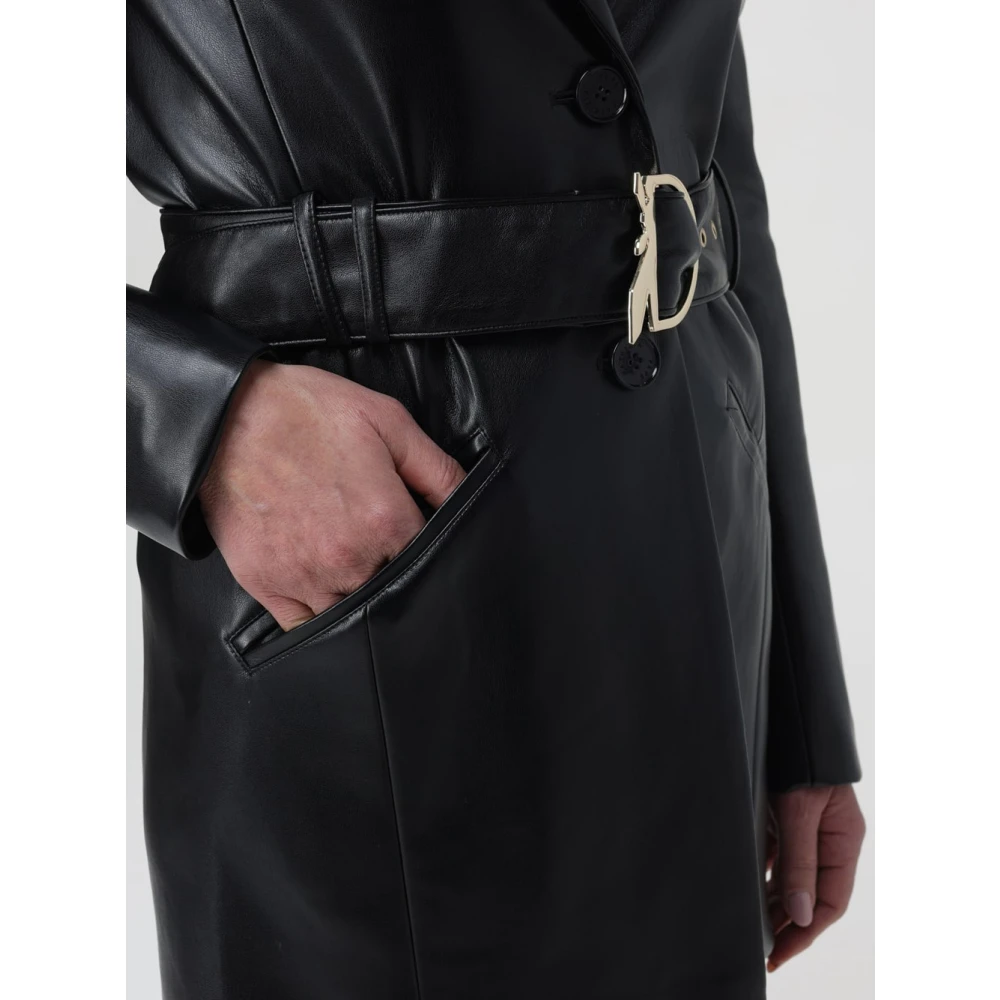 PATRIZIA PEPE Leather Jackets Black Dames