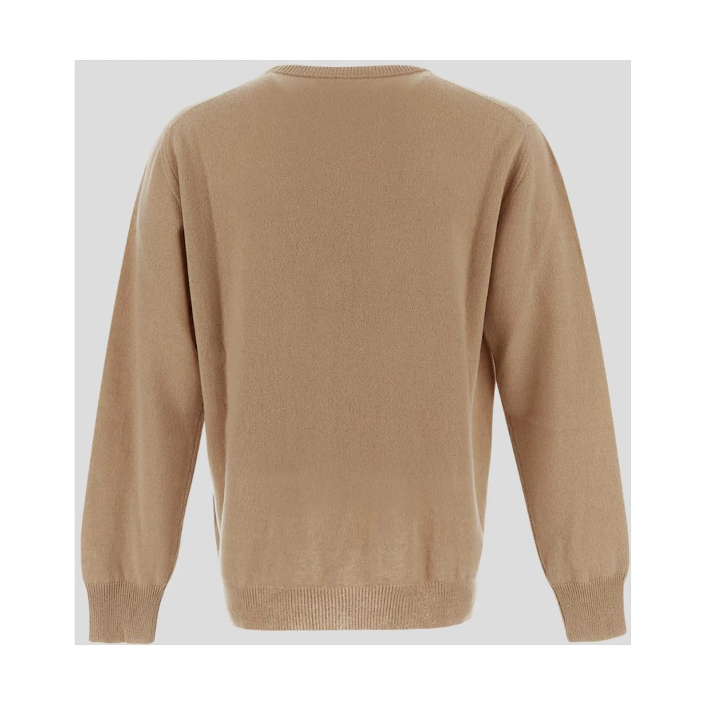 Seven Gauge Kasjmier Crewneck Gebreid Brown Heren