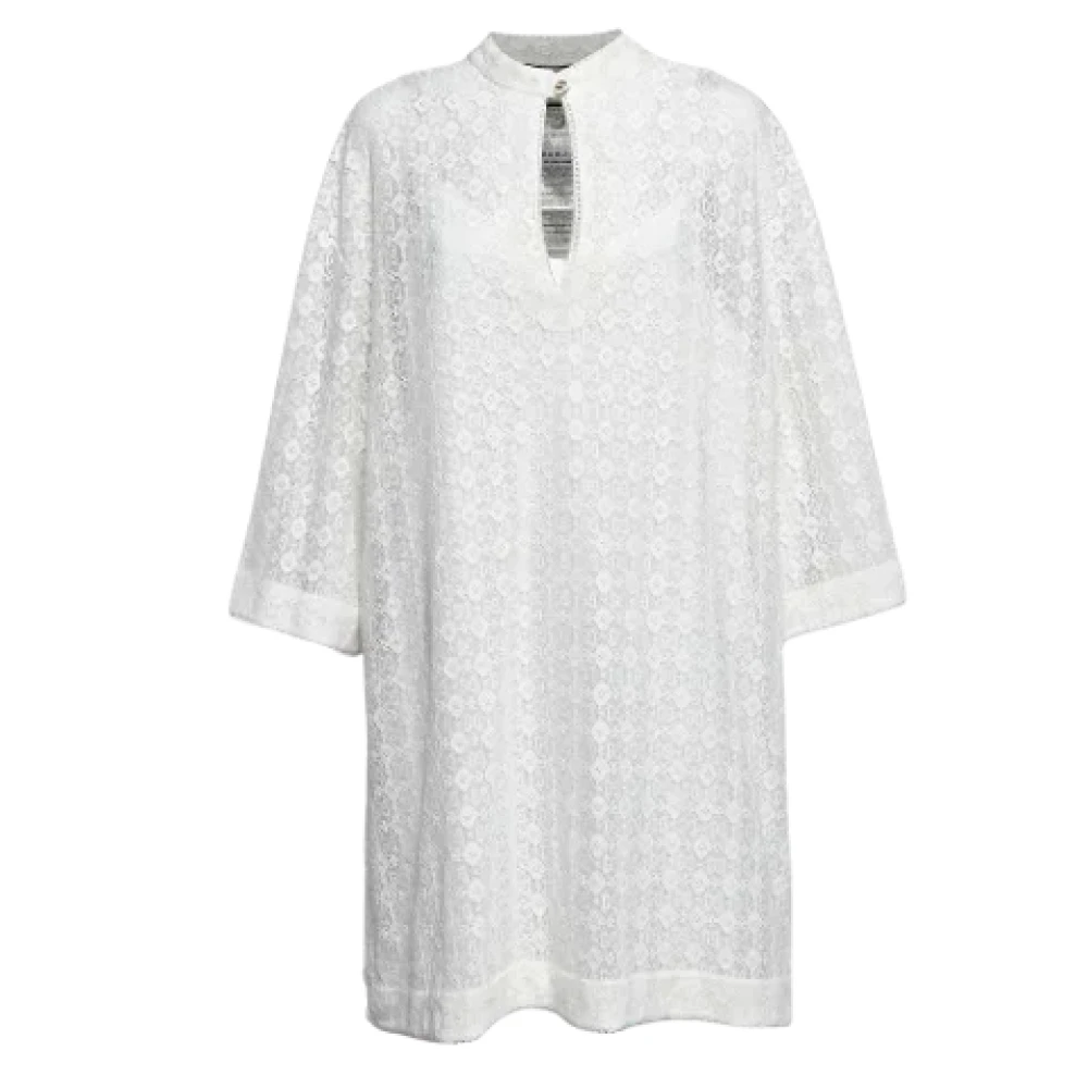 Gucci Vintage Pre-owned Lace dresses White Dames