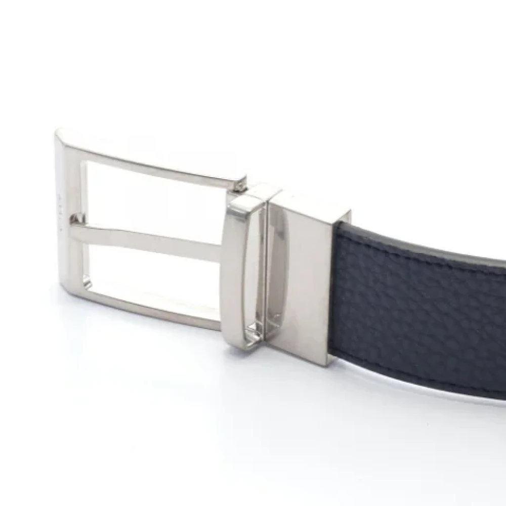 Bally Pre-owned Leather belts Blue Heren