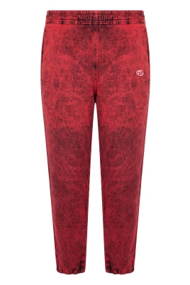 Röda denim jeans med modern design