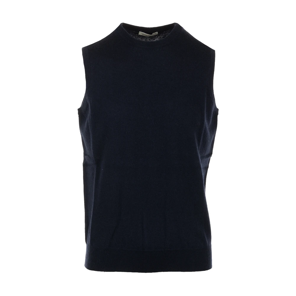 Kangra Blauwe Sweater Vest Blue Heren