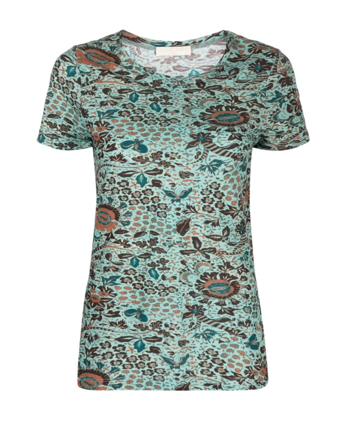 t-shirt-decontracte-a-manches-courtes-multicolore