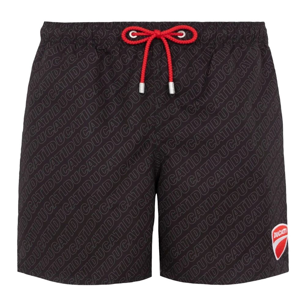 Mc2 Saint Barth Men's Black Beachwear, 4XL, Elegant Shorts For Summer