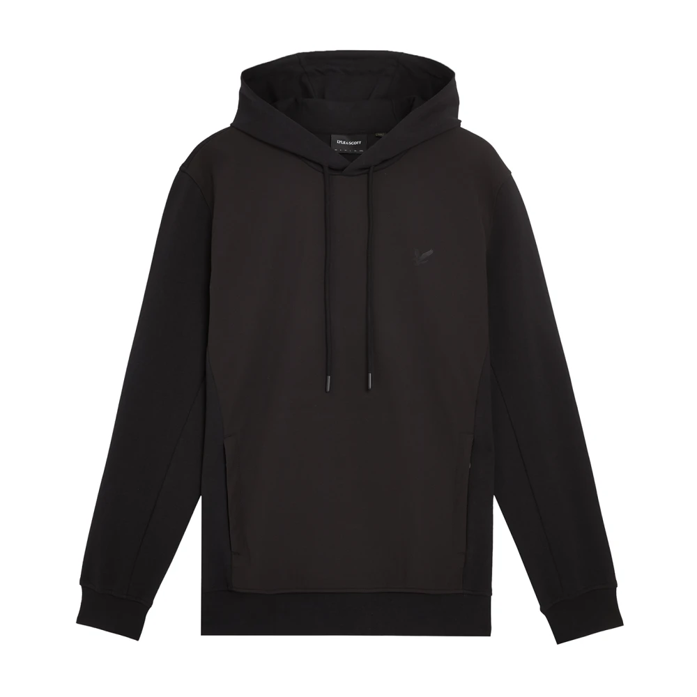 Lyle & Scott Middenlaag Softshell Hybrid Pullover Hoodie Black Heren