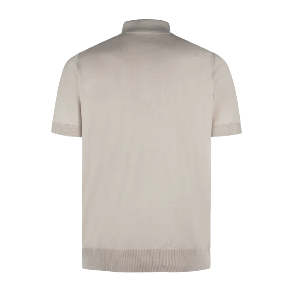 Paolo Pecora Klassiek Polo Shirt voor Mannen Beige Heren