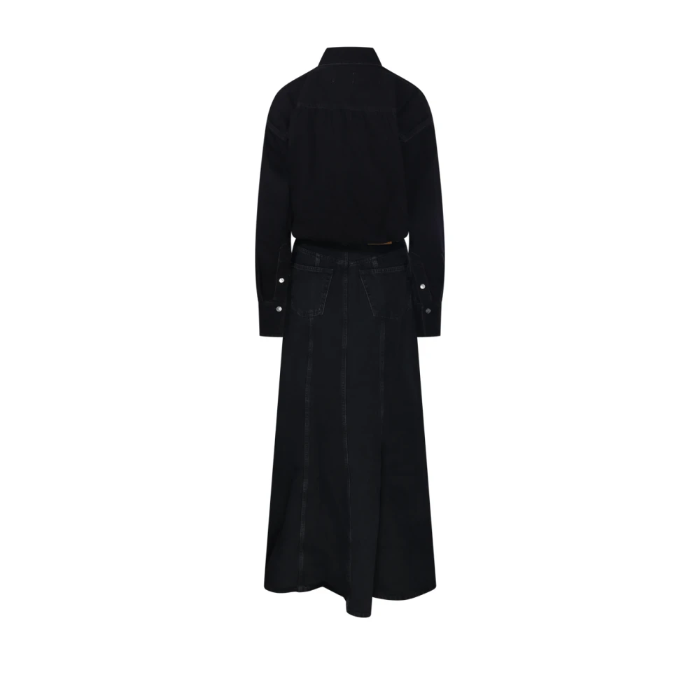 Haikure Jos Denim Maxi Jurk Black Dames