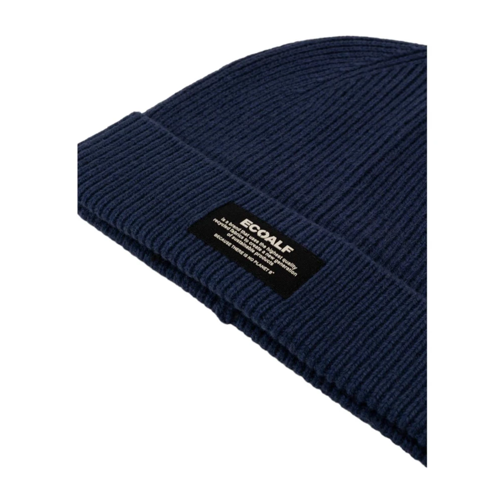 Ecoalf Navy Wollen Muts Blue Unisex