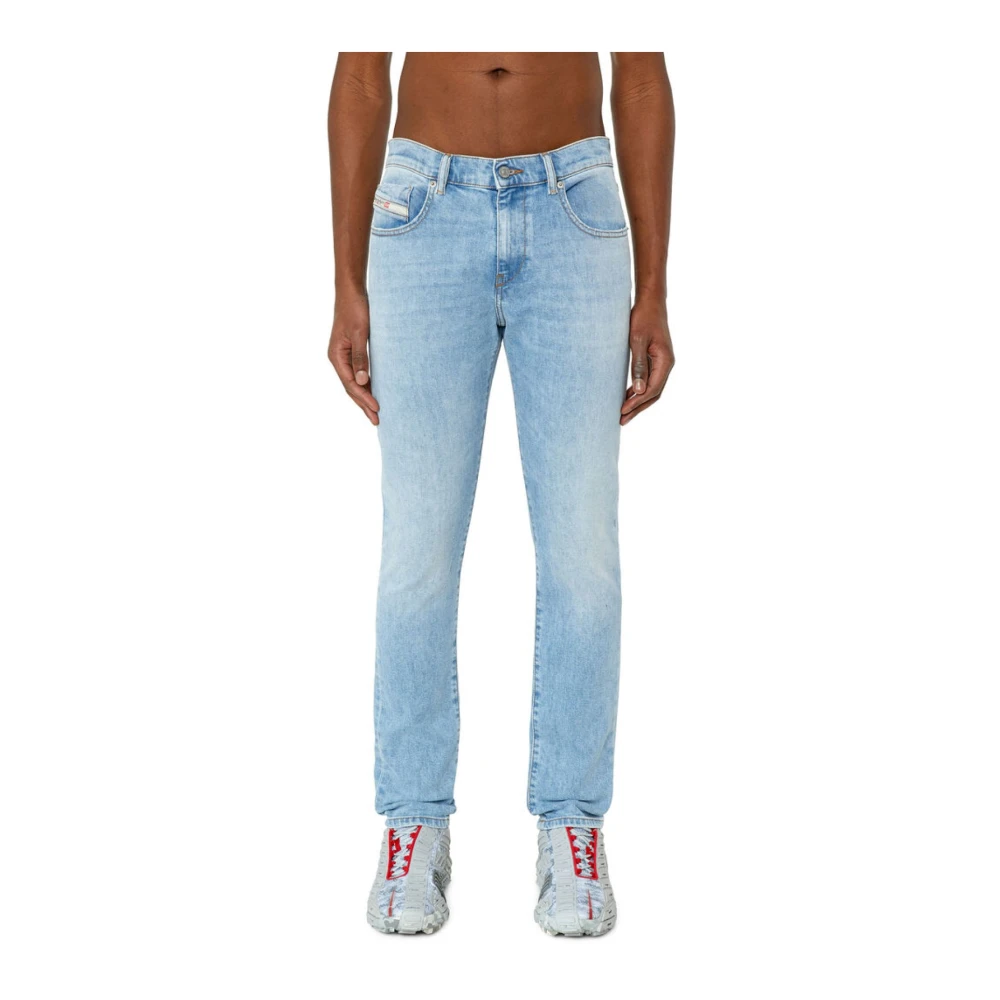Diesel Slim Stretch Jeans Light Denim Blue Heren