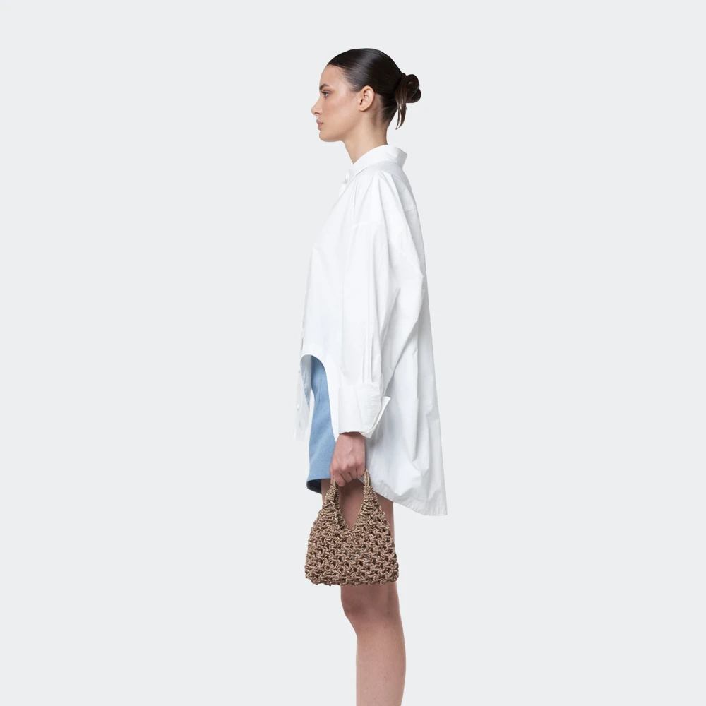Hibourama Handgemaakte Vannifique Tas Modern en Elegant Brown Dames