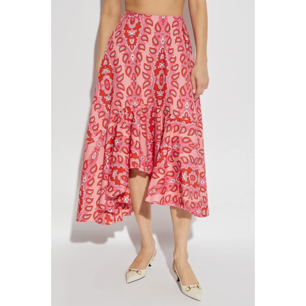 ETRO Katoenen rok met decoratief patroon Red Dames