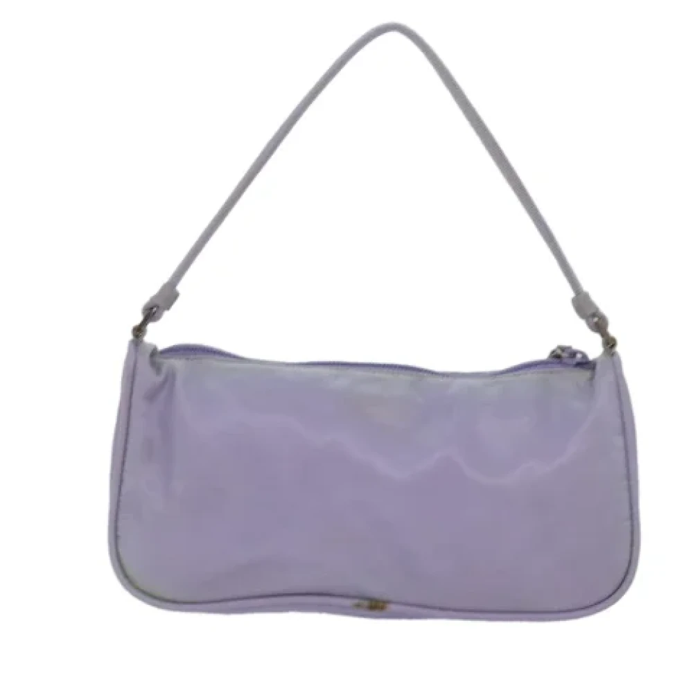 Prada Vintage Pre-owned Nylon pouches Purple Dames
