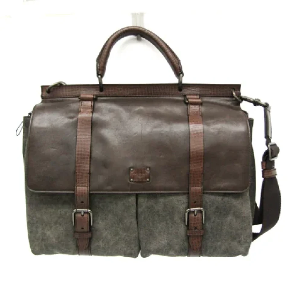 Dolce & Gabbana Pre-owned Leather handbags Brown Dames