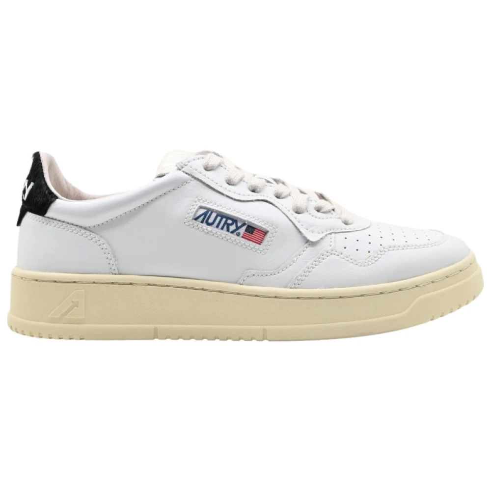 Autry Sneakers Laag Leer/Pony Heren Schoenen Wit