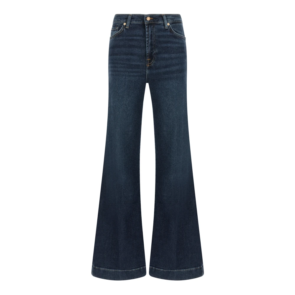 7 For All Mankind Blue Jeans - Female - Flare Jeans - W28 - Jeans