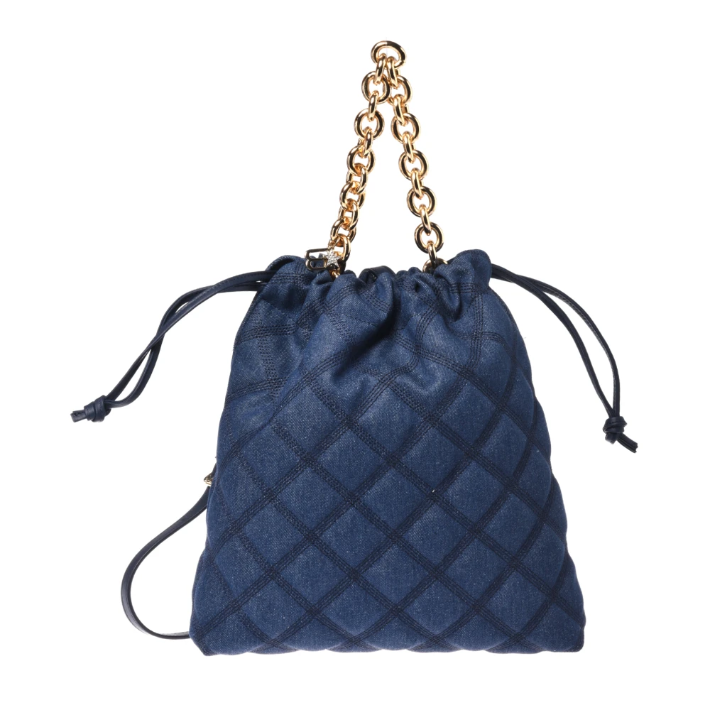 Baldinini Women's Blue Quilted Shoulder Bag - Bucket Bags - One Size - Bags